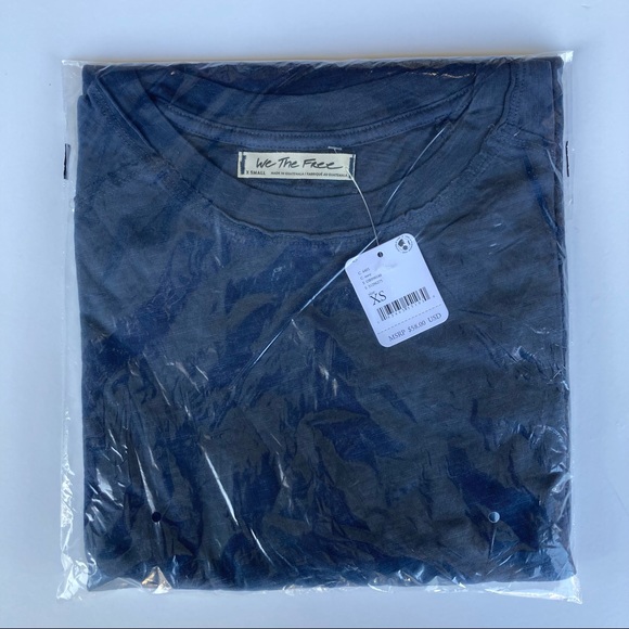 46. We The Free by Free People Arden Tee in Navy size XS - Picture 3 of 4
